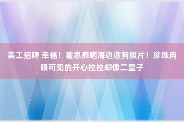 美工招聘 幸福！霍思燕晒海边遛狗照片！珍珠肉眼可见的开心拉拉却像二皇子